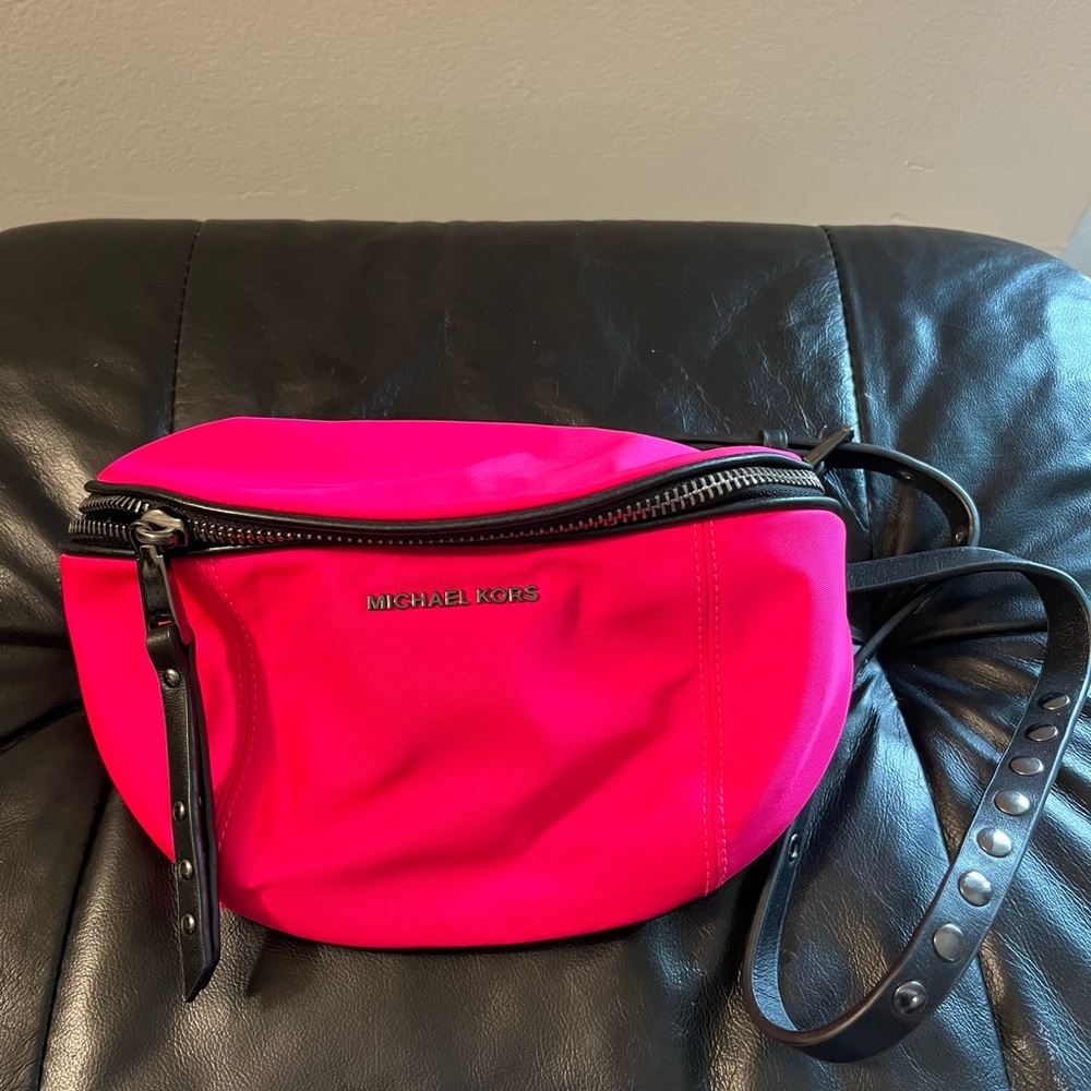 Michael Kors Neon Pink Belt Bag